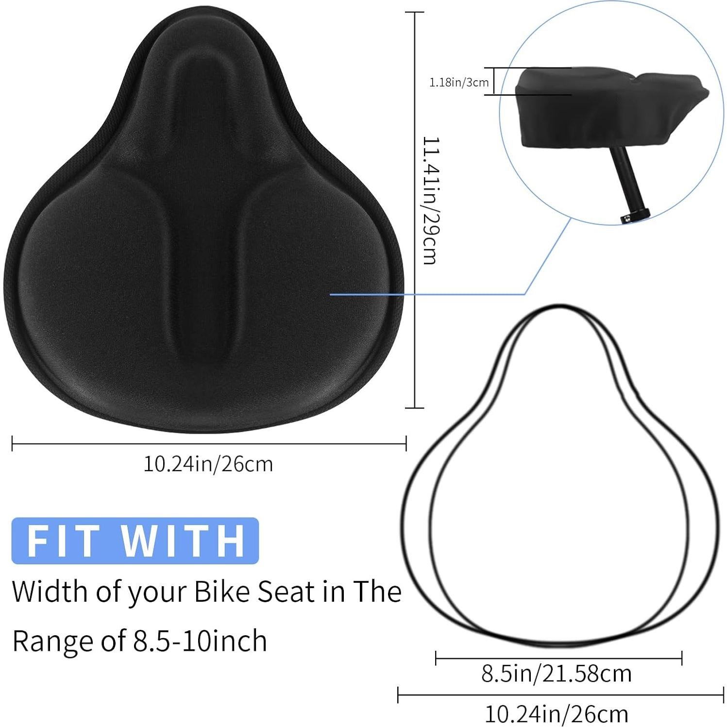 Funda de Asiento de Bicicleta MSDADA Gel Grande 29x26cm