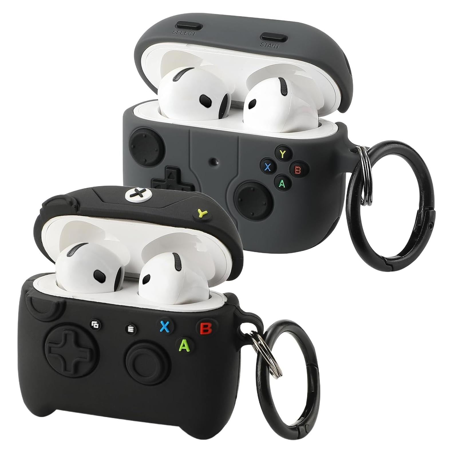 Funda de Silicona para AirPods 4 Gedicht con Llavero - Negro