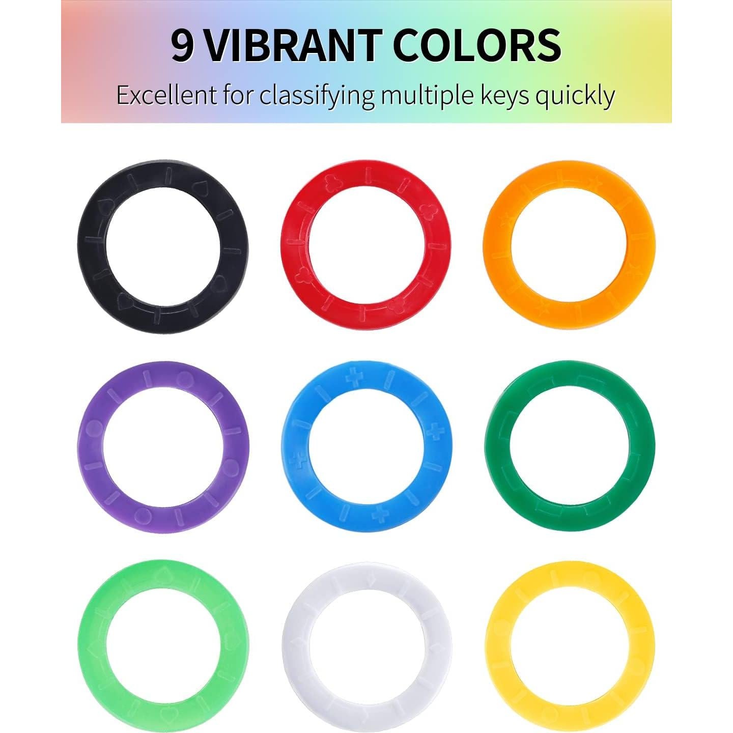 Tapas de Llave Redondas Uniclife 28 PCS 2.54 y 3.05 cm Colores