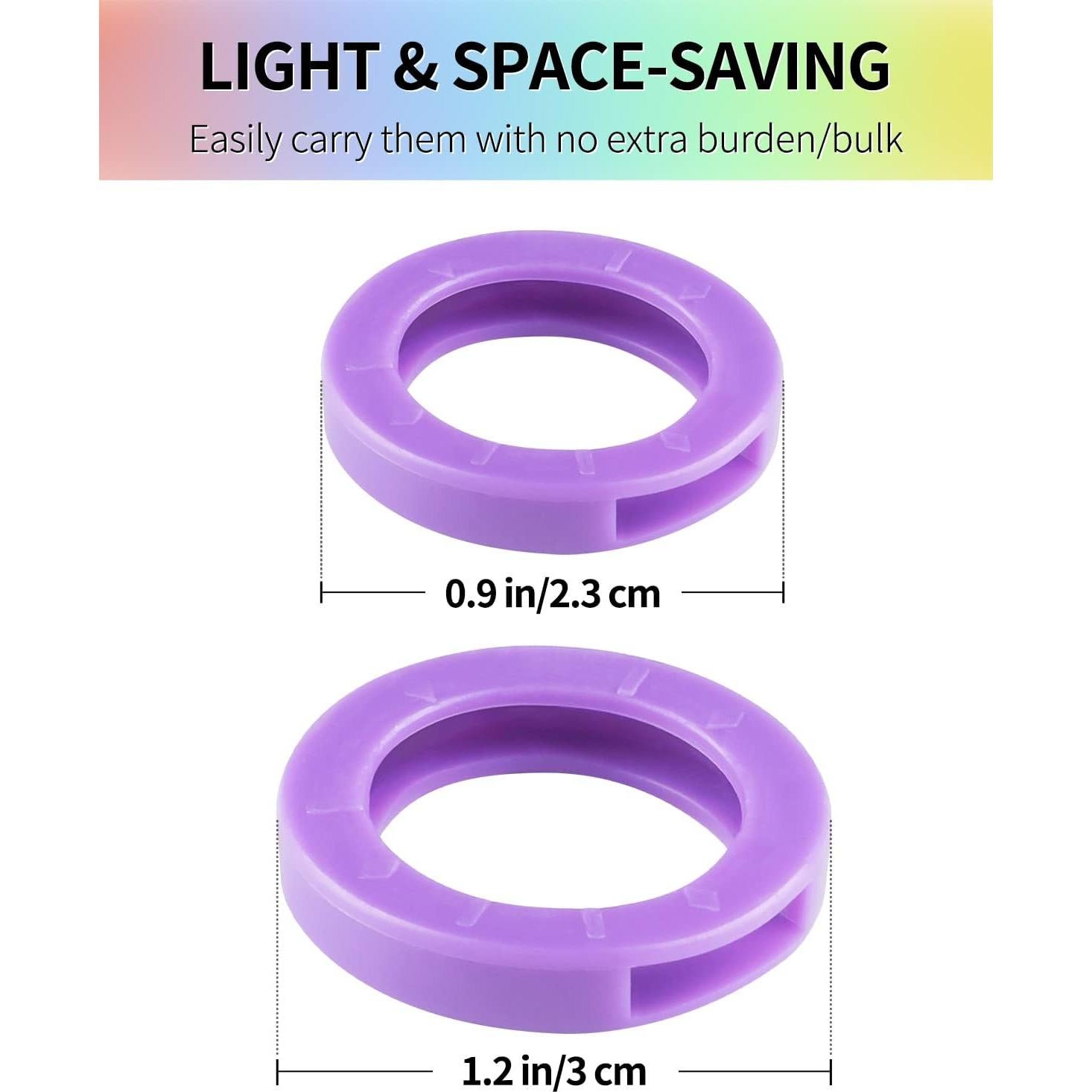 Tapas de Llave Redondas Uniclife 28 PCS 2.54 y 3.05 cm Colores