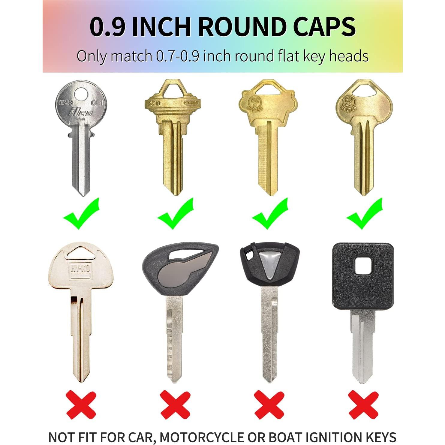 Tapas de Llave Redondas Uniclife 28 PCS 2.54 y 3.05 cm Colores