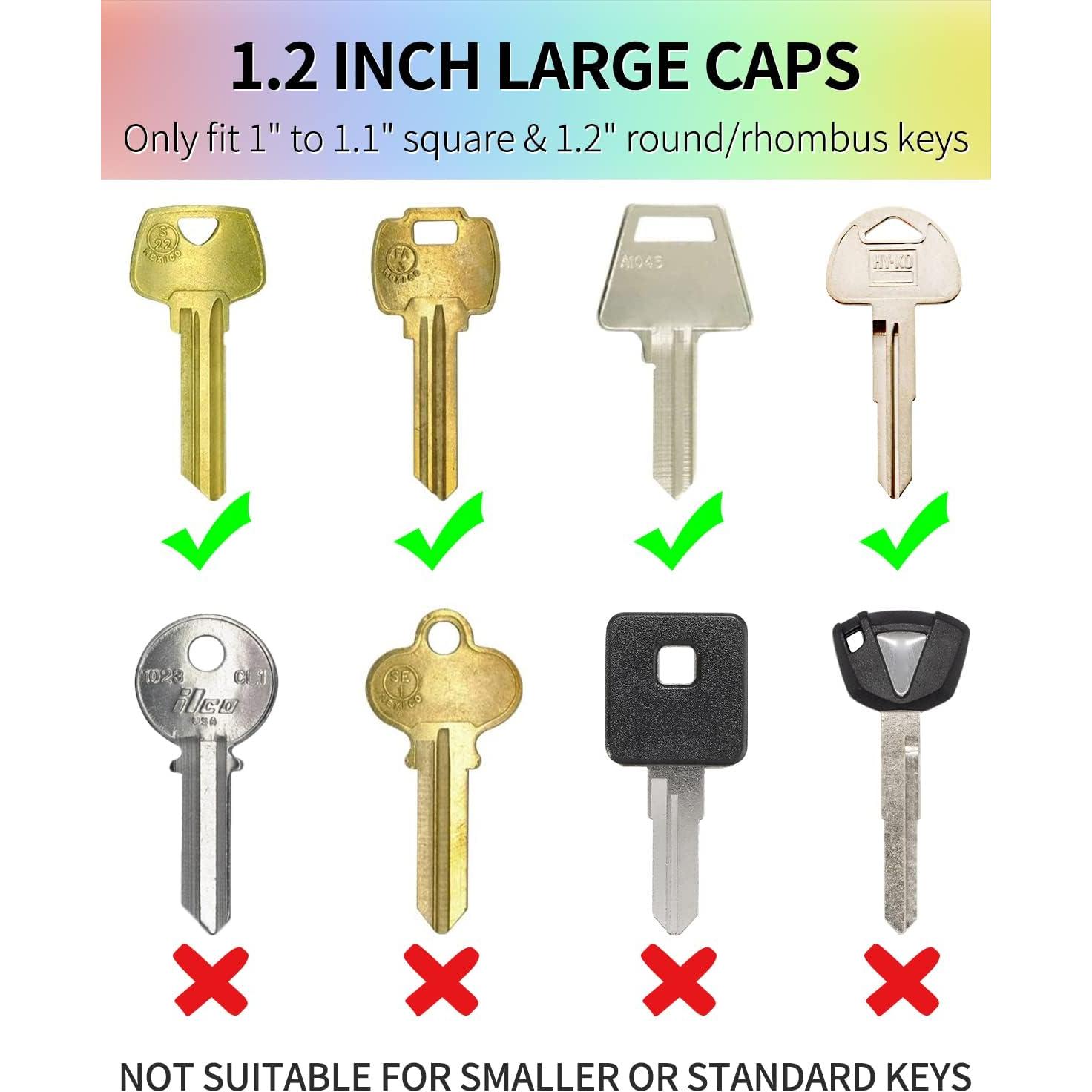 Tapas de Llave Redondas Uniclife 28 PCS 2.54 y 3.05 cm Colores