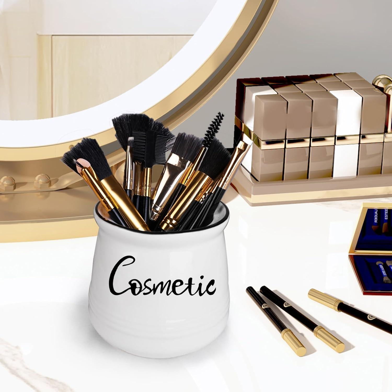 Organizador de Almacenamiento Cosmético ONTUBE Cerámica Blanca