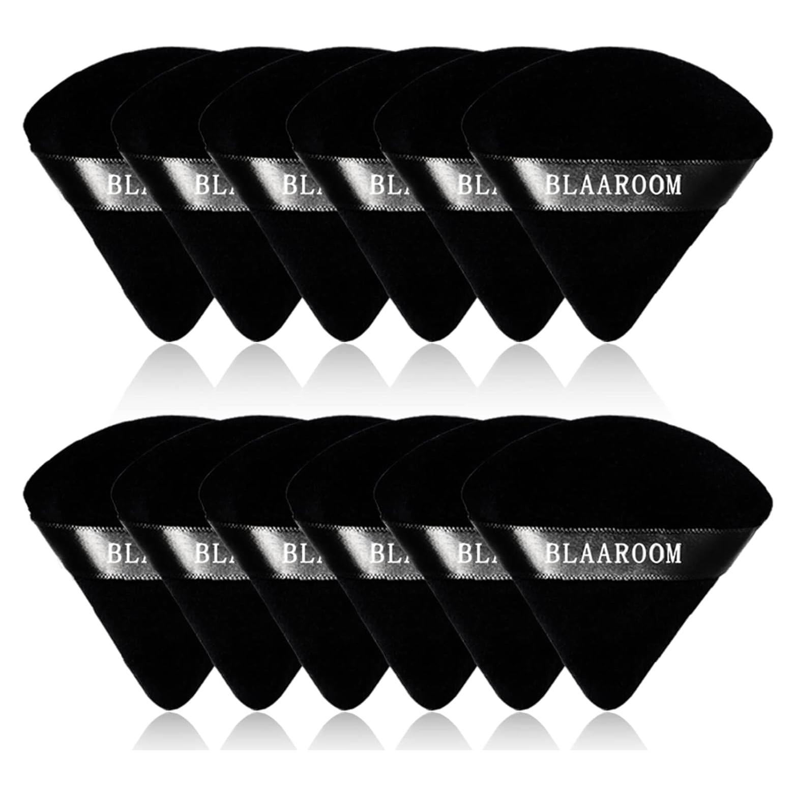 Esponjas de Maquillaje BLAAROOM 12 Piezas Triángulo Negro