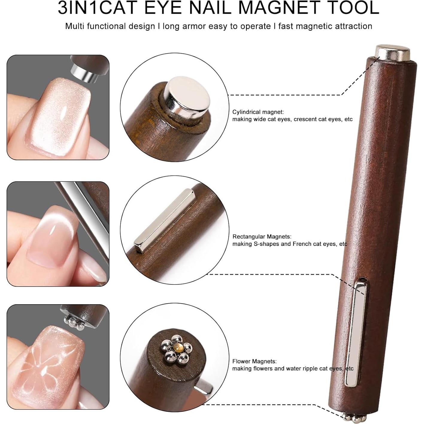 70pcs Imanes Ojo de Gato XingRong para Arte de Uñas