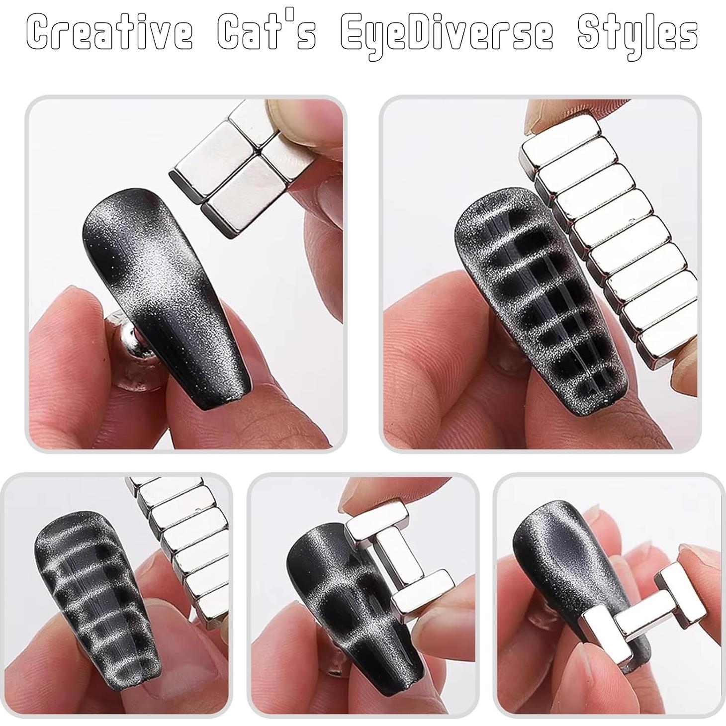 70pcs Imanes Ojo de Gato XingRong para Arte de Uñas