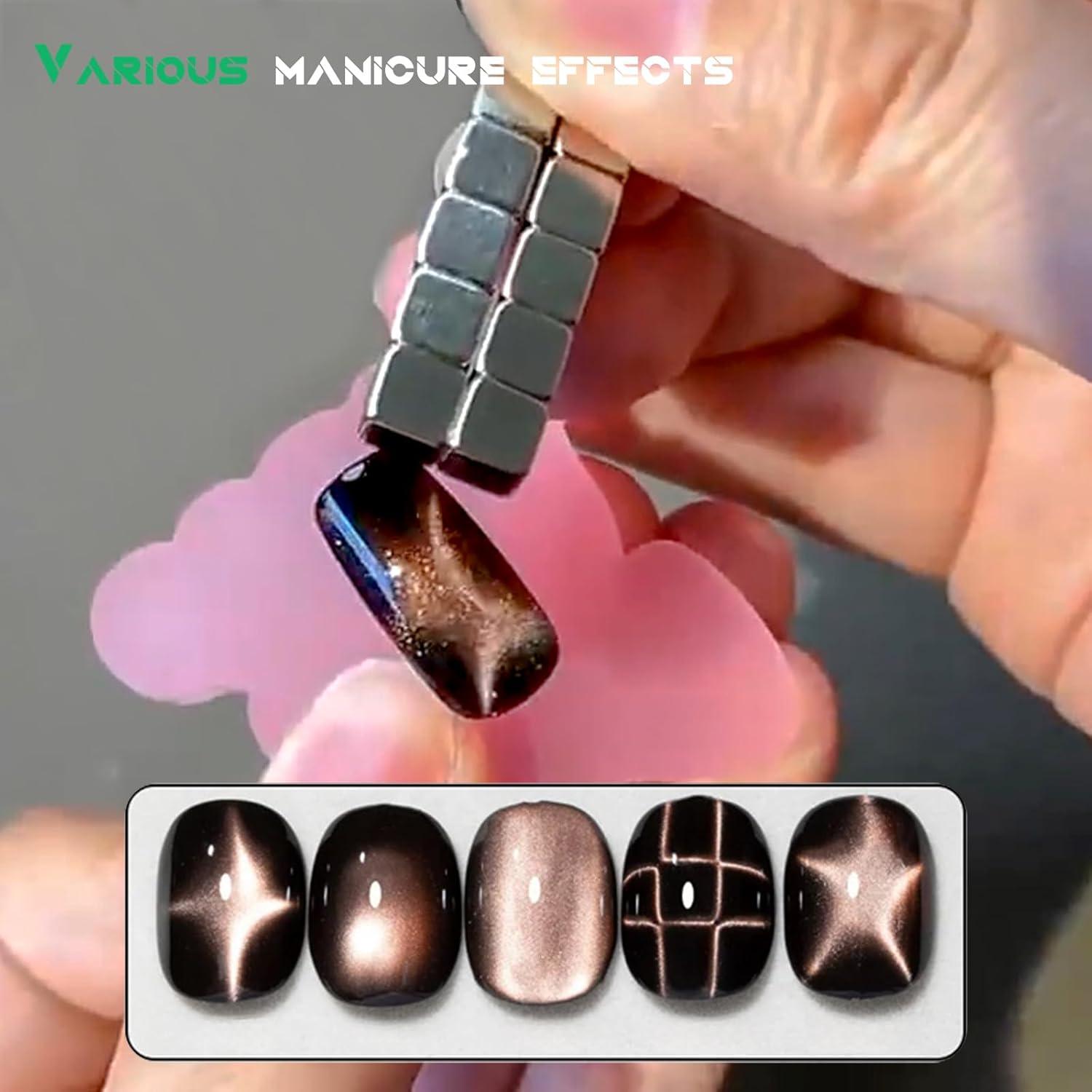 70pcs Imanes Ojo de Gato XingRong para Arte de Uñas