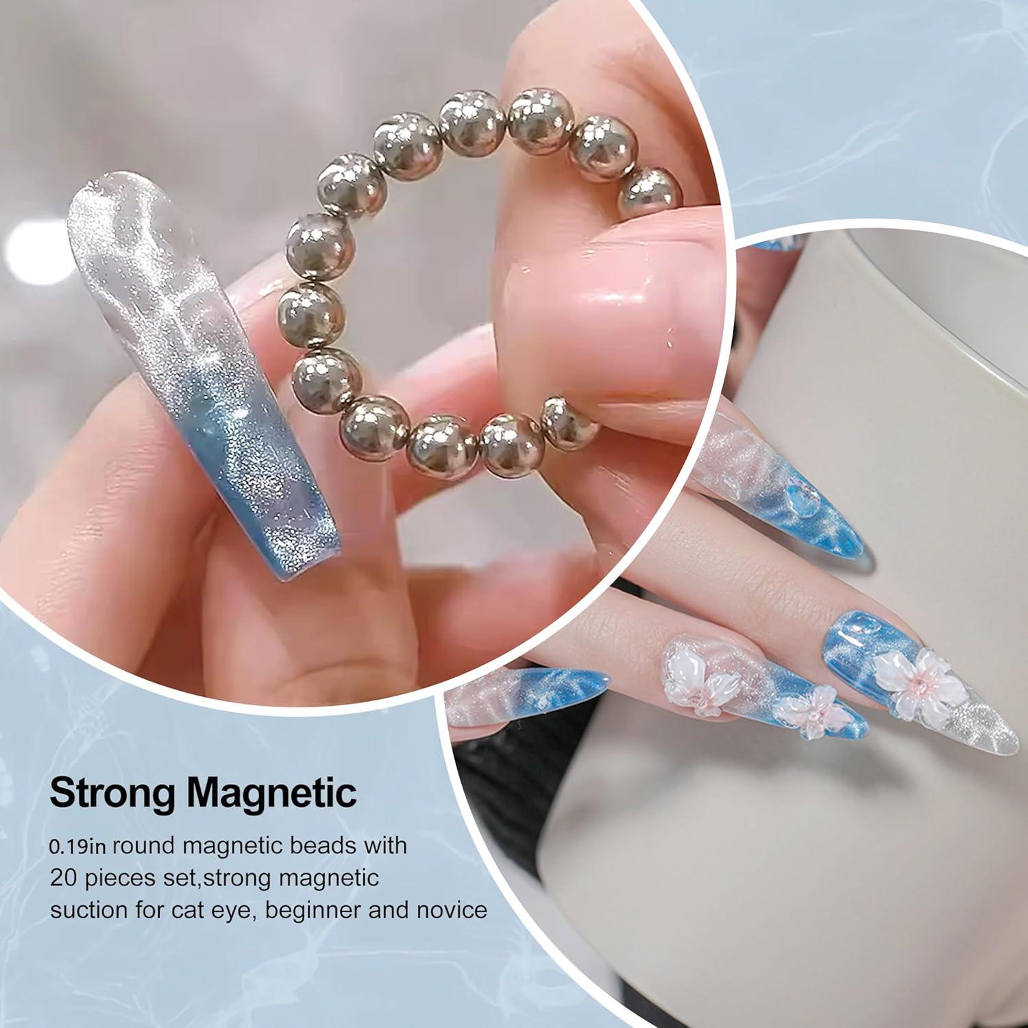 70pcs Imanes Ojo de Gato XingRong para Arte de Uñas