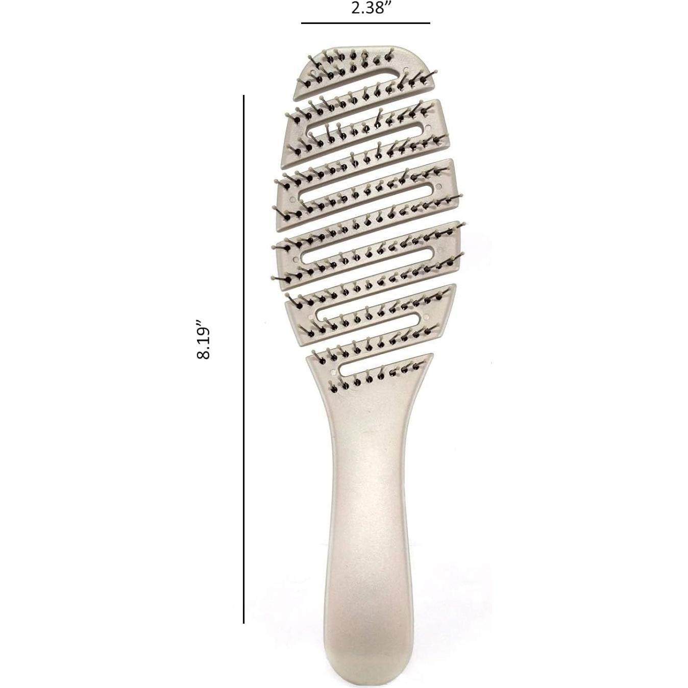 Cepillo Desenredante Suave Earth & I Plata para Mujeres y Niños