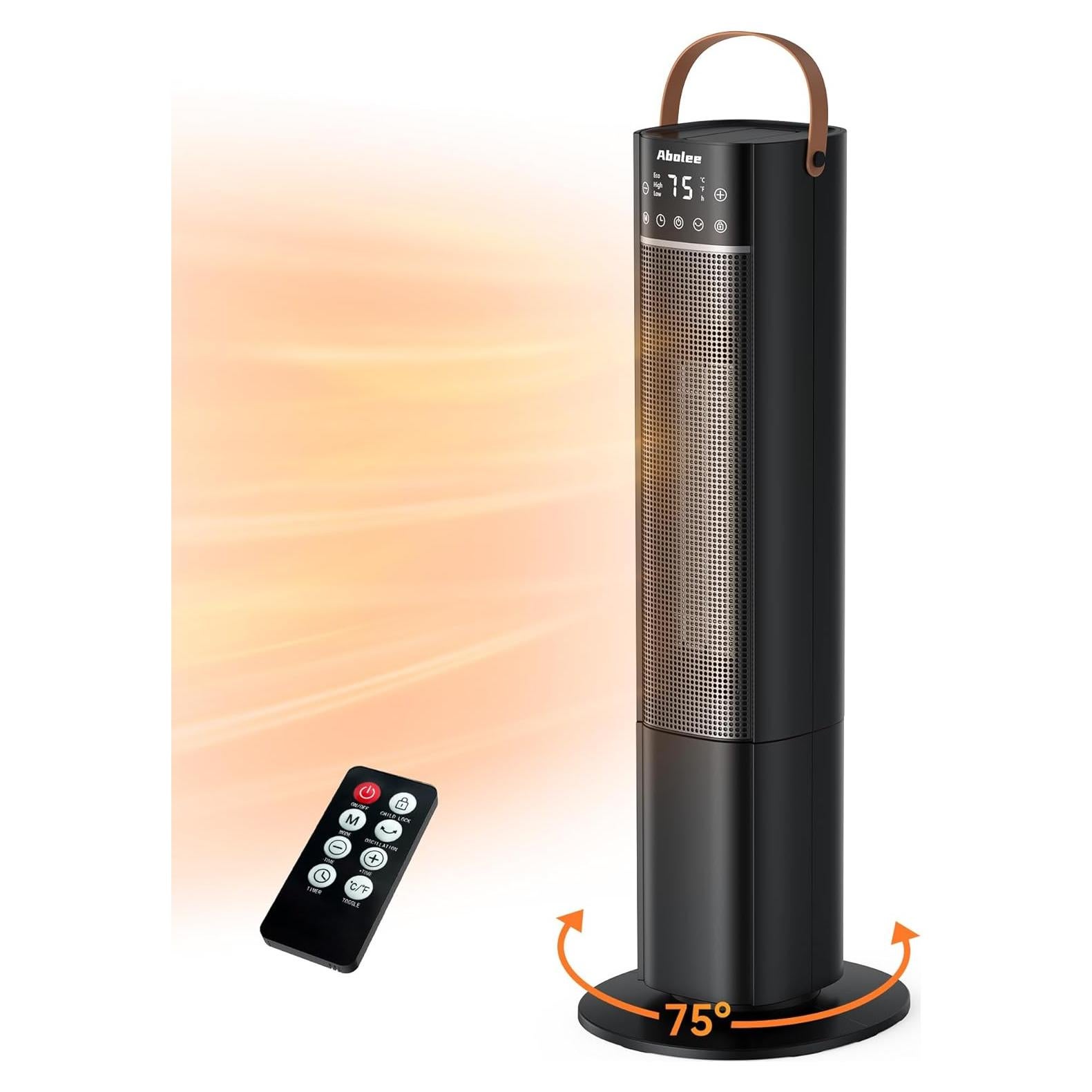 Calentador Eléctrico Abolee HP1503R 1500W 66 cm Oscilante