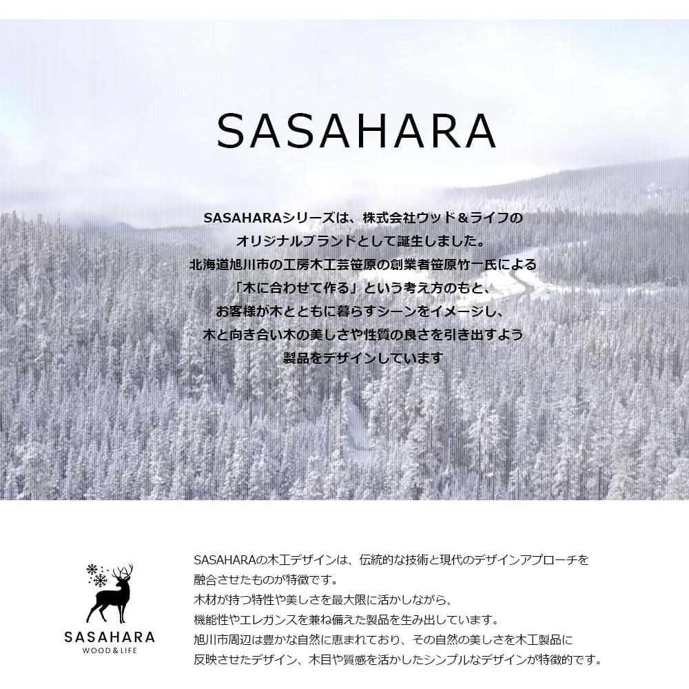 Calzador de Madera SASAHARA Maru 66 cm con Soporte Kaku