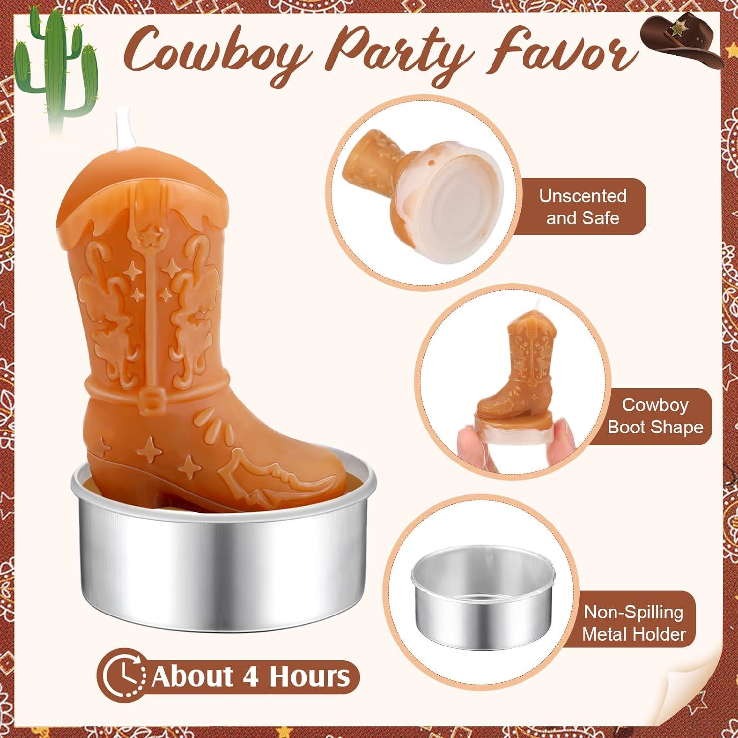 24 Velas de Té de Luz en Forma de Bota de Vaquera Landhoow