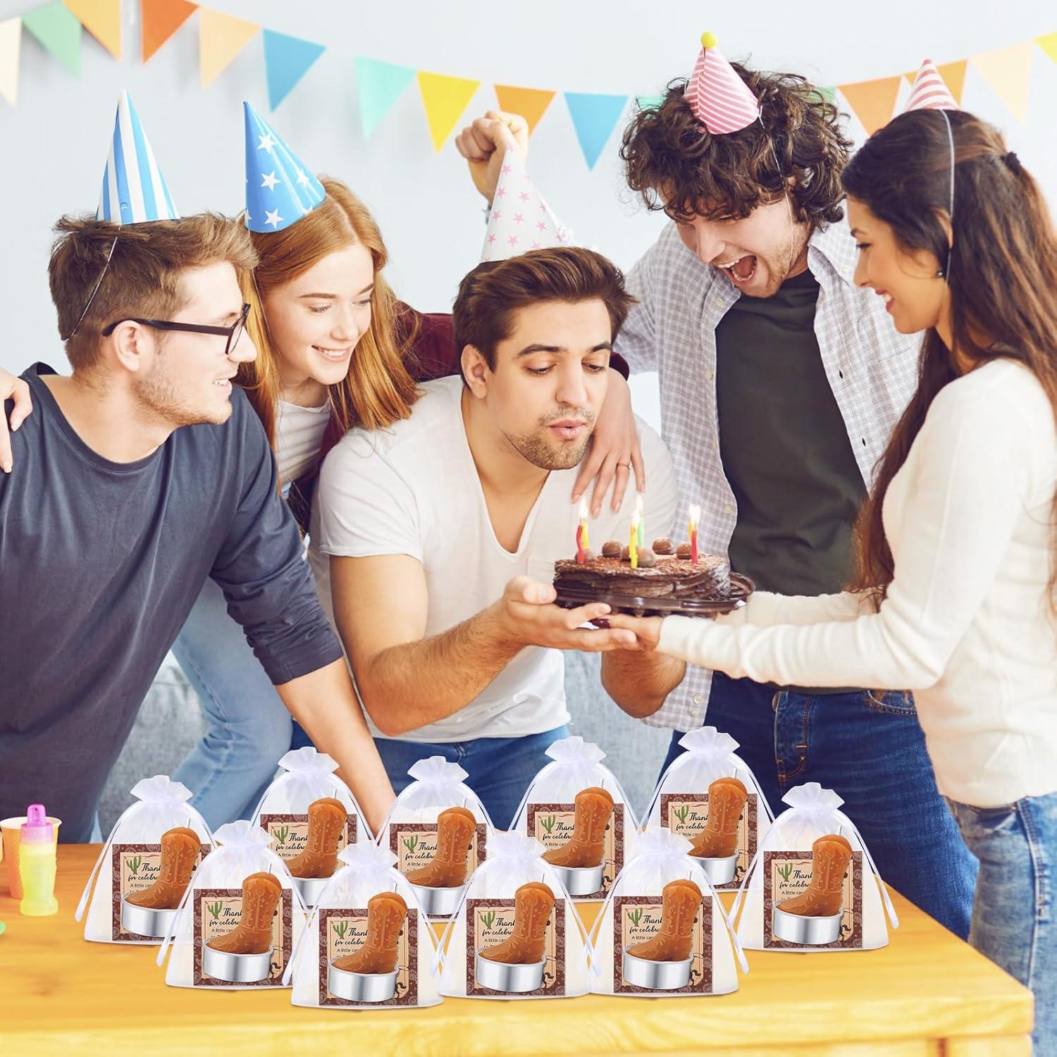 24 Velas de Té de Luz en Forma de Bota de Vaquera Landhoow