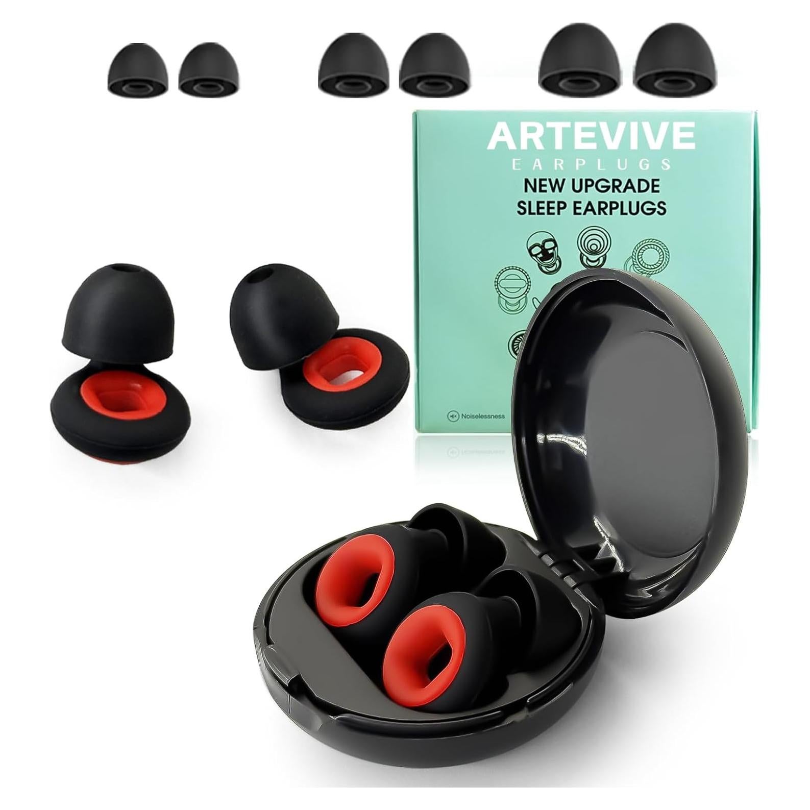 Tapones para oídos Artevive con reducción de ruido 27 dB