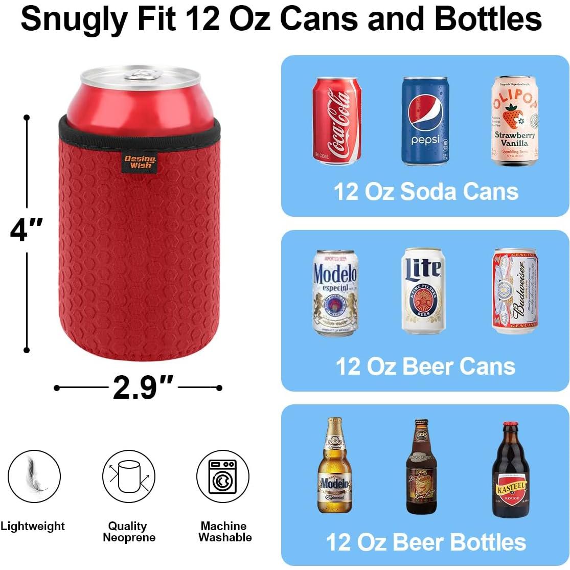 Manga Enfriadora de Lata 12oz Desing Wish Neopreno 3 Pack