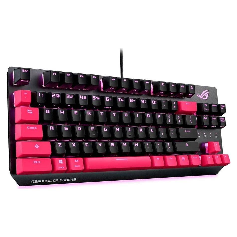 Teclado Mecánico ASUS ROG Strix Scope TKL Electro Punk Rosa
