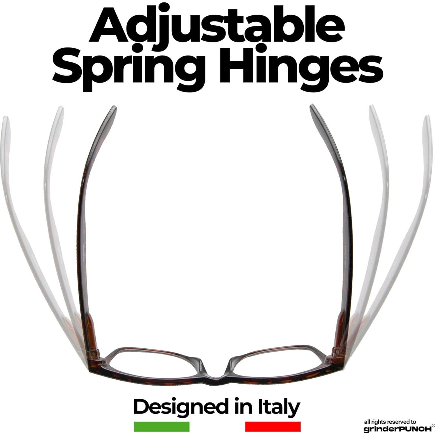 Gafas de Lectura GrinderPUNCH 2 Paquete +1.00 a +6.00