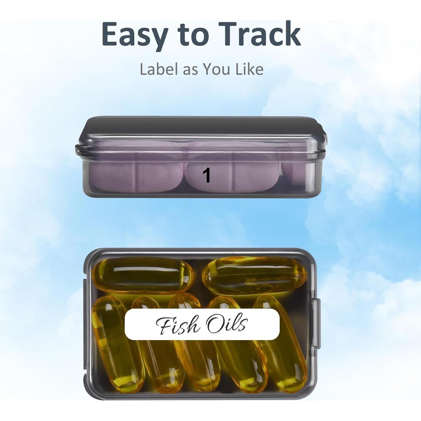 Estuche Organizador de Medicamentos Fullicon Negro 7 Días