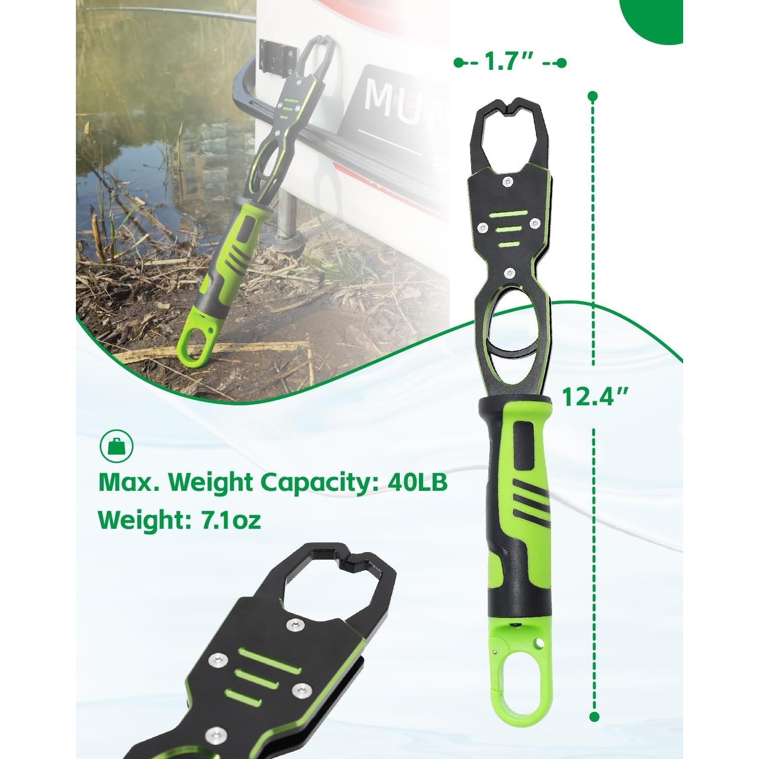 Agarrador de Labios de Pescado Tanzoii 31.5 cm Resistente al Agua Salada