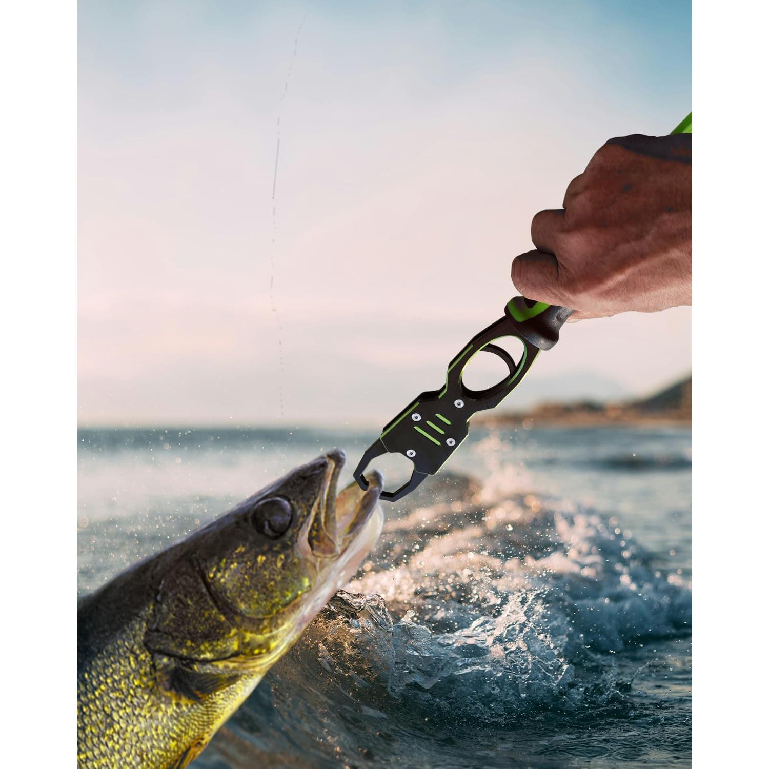 Agarrador de Labios de Pescado Tanzoii 31.5 cm Resistente al Agua Salada