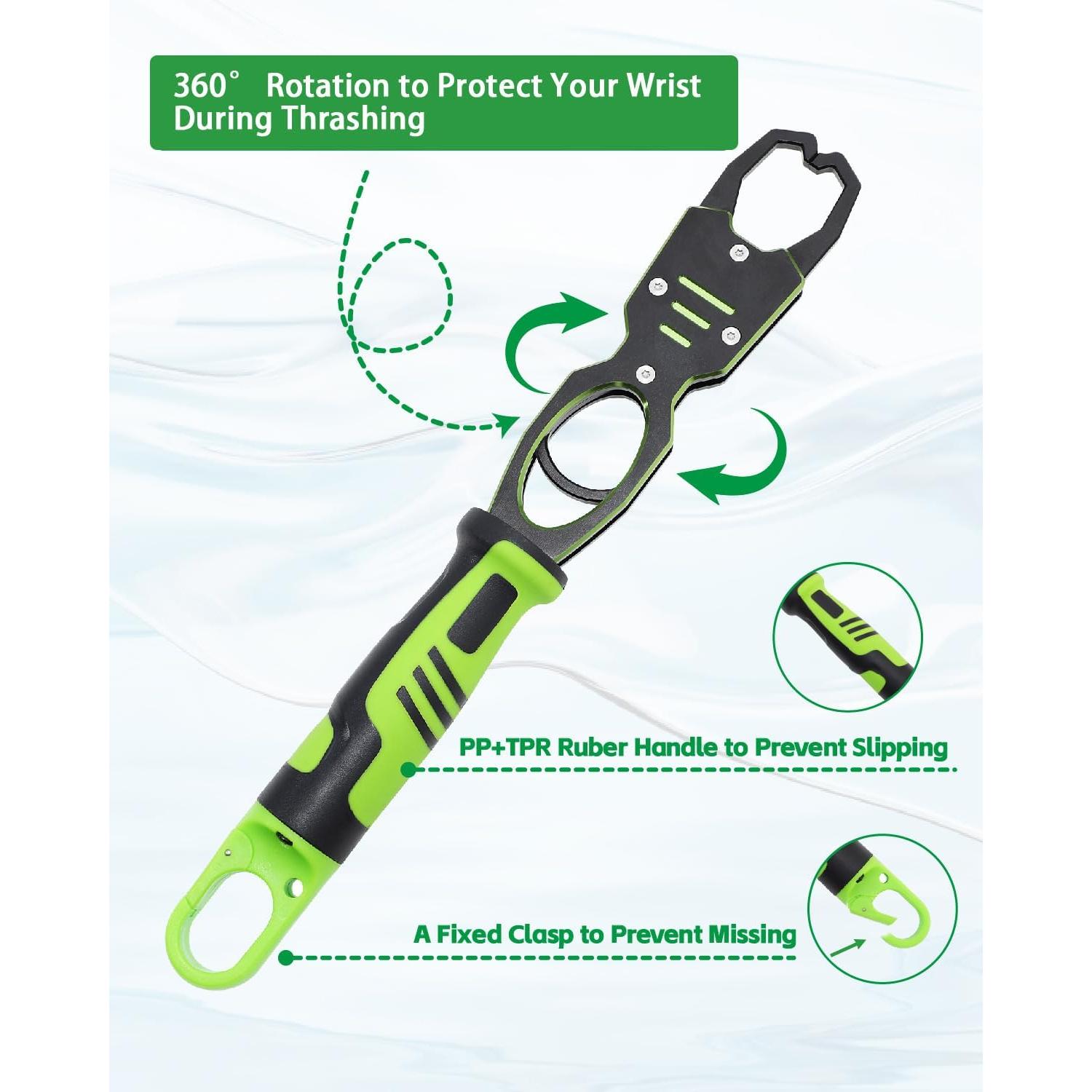 Agarrador de Labios de Pescado Tanzoii 31.5 cm Resistente al Agua Salada