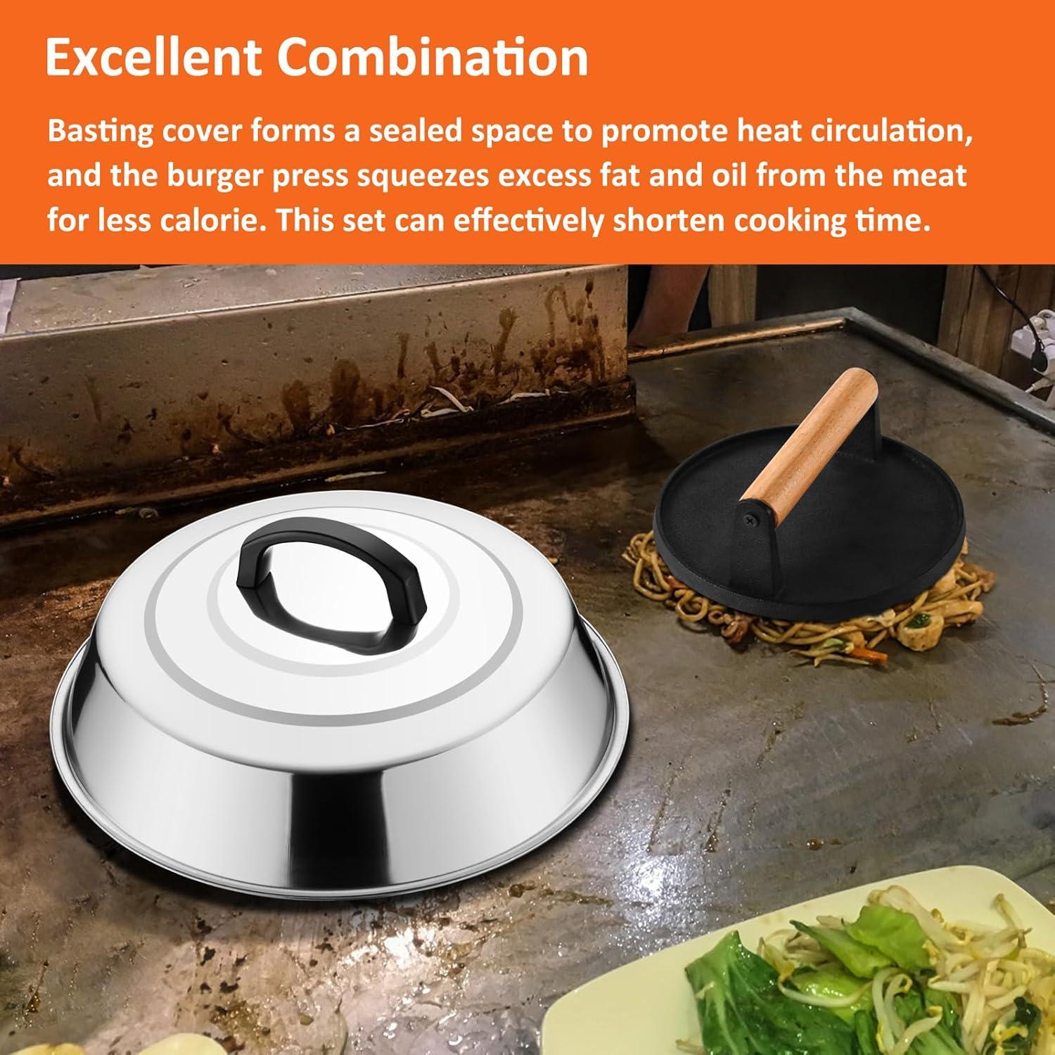 Domo Derretido y Prensa de Hierro Fundido Leonyo 30 cm