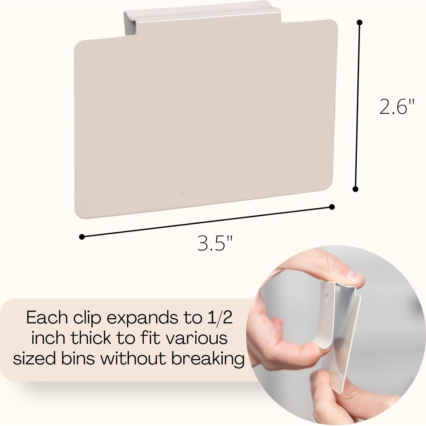 Etiquetas de Metal Antideslizantes Hygge & Sage - 8 Piezas