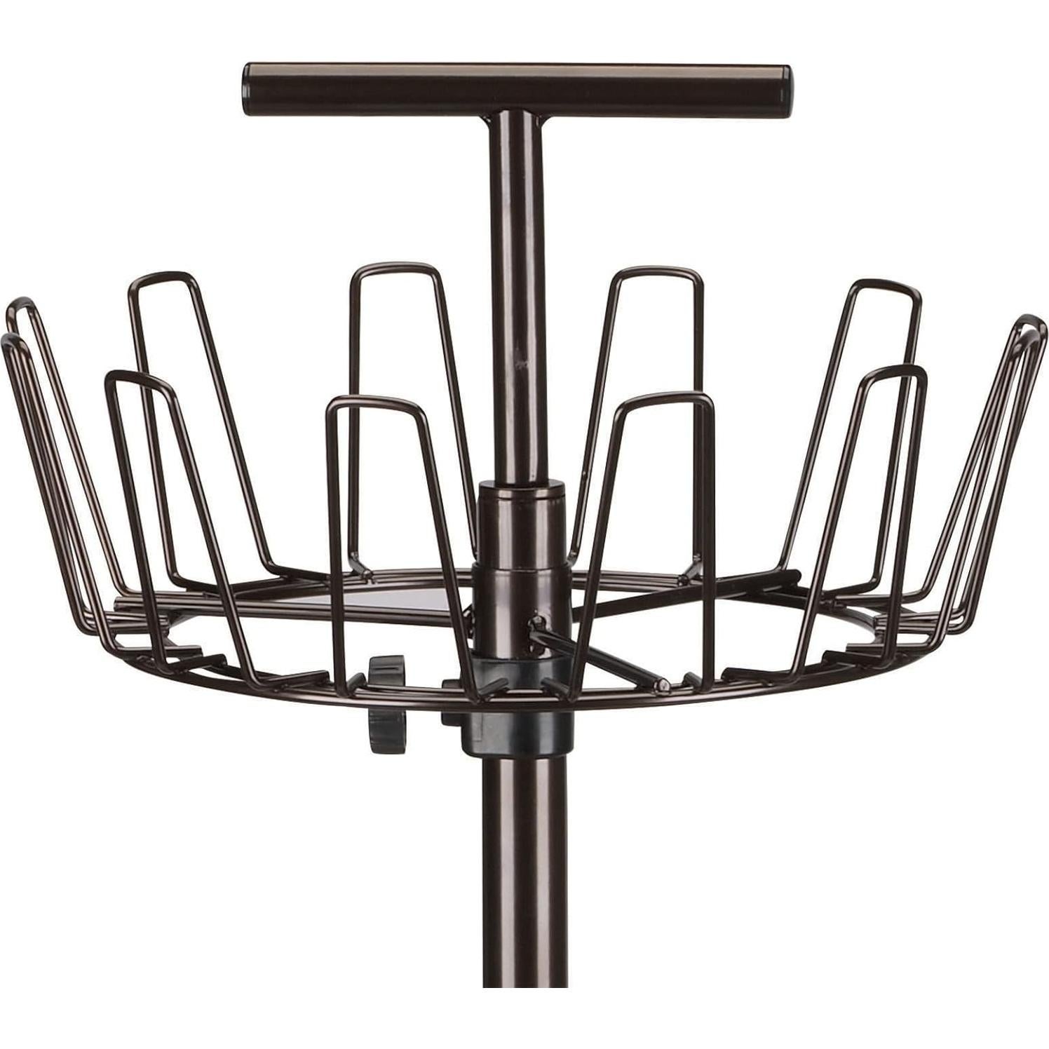 Estante para zapatos giratorio Esenciales para el hogar 4 niveles bronce