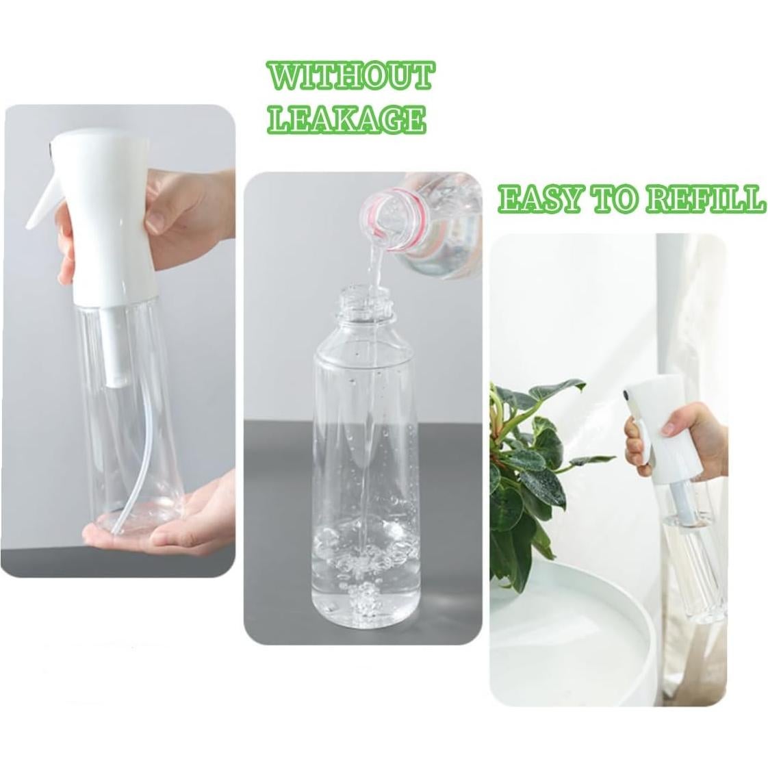 Botella Spray Continuo Brvcdh 300ml Neblina Fina 2 Piezas