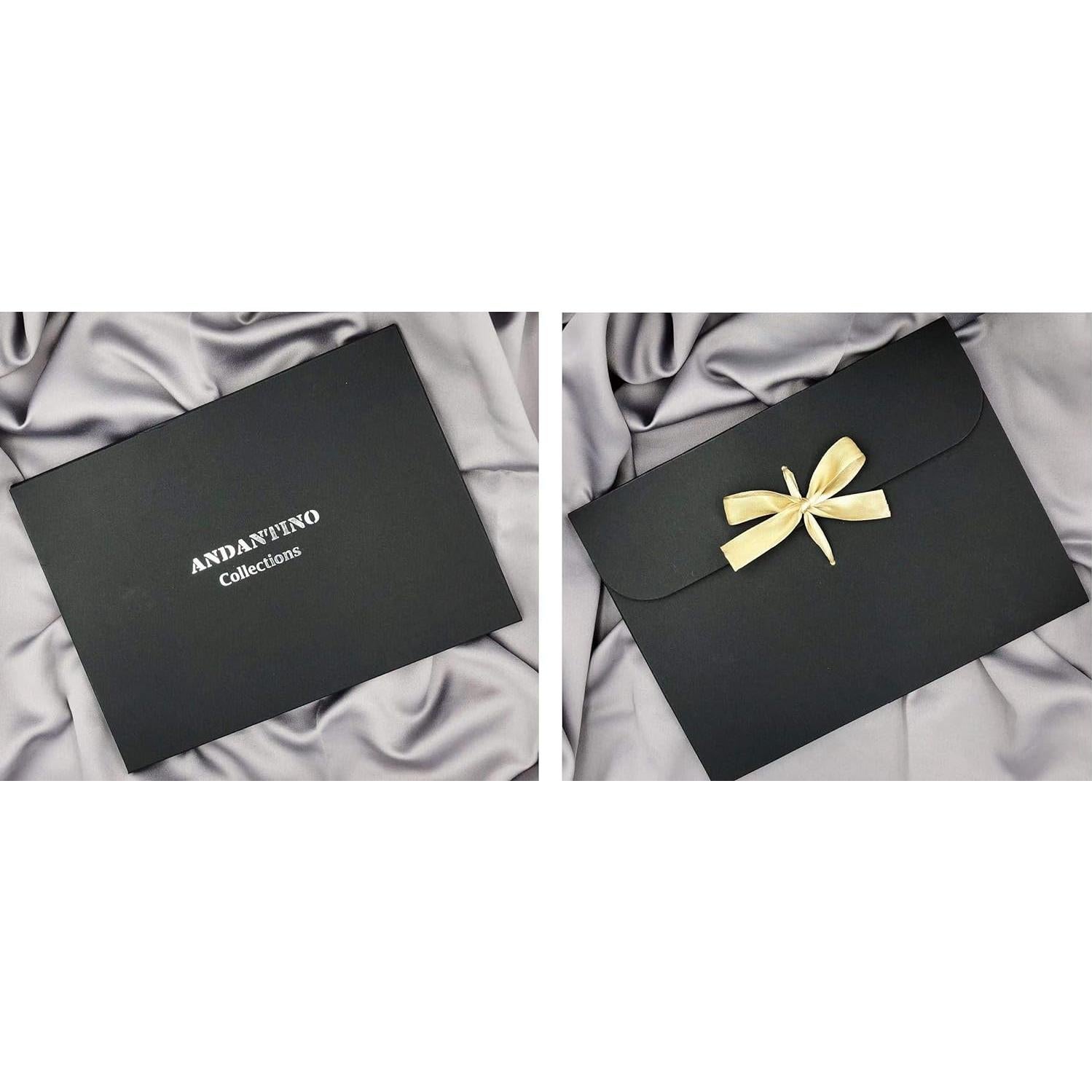 Bufanda de Seda 100% Andantino 110x110cm Beige y Azul