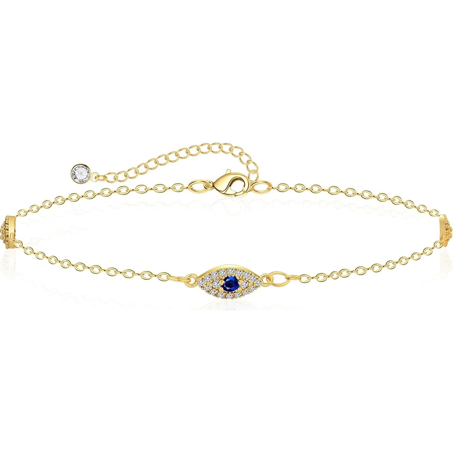 Tobillera de Oro 14K para Mujeres ASCOMY con Encantos