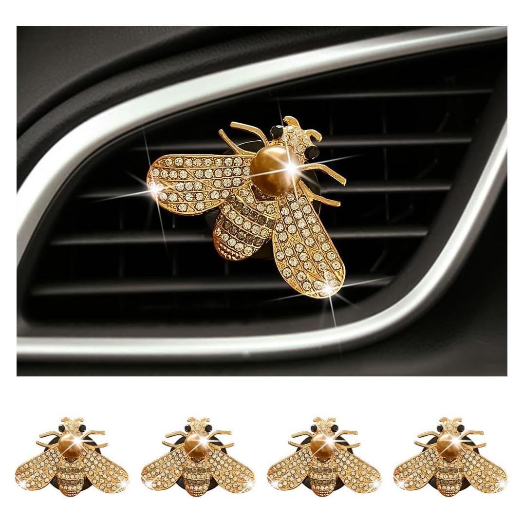 Clip de Ventilación de Aire Brillante BESULEN - Abeja 2 Pcs