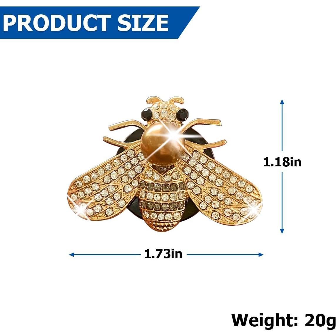 Clip de Ventilación de Aire Brillante BESULEN - Abeja 2 Pcs