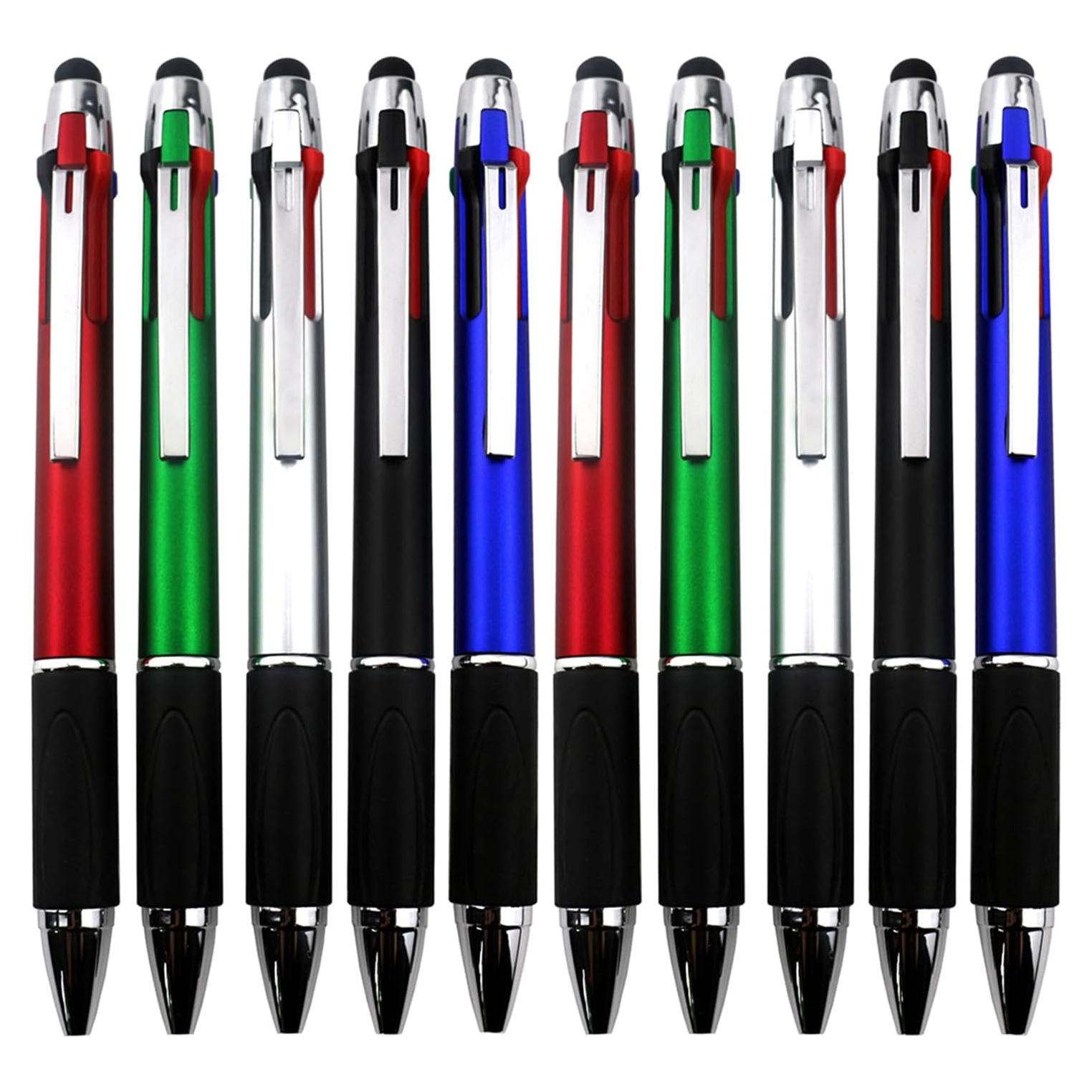 Bolígrafo 4 Colores MiSiBao con Stylus Punta Media 1.0mm