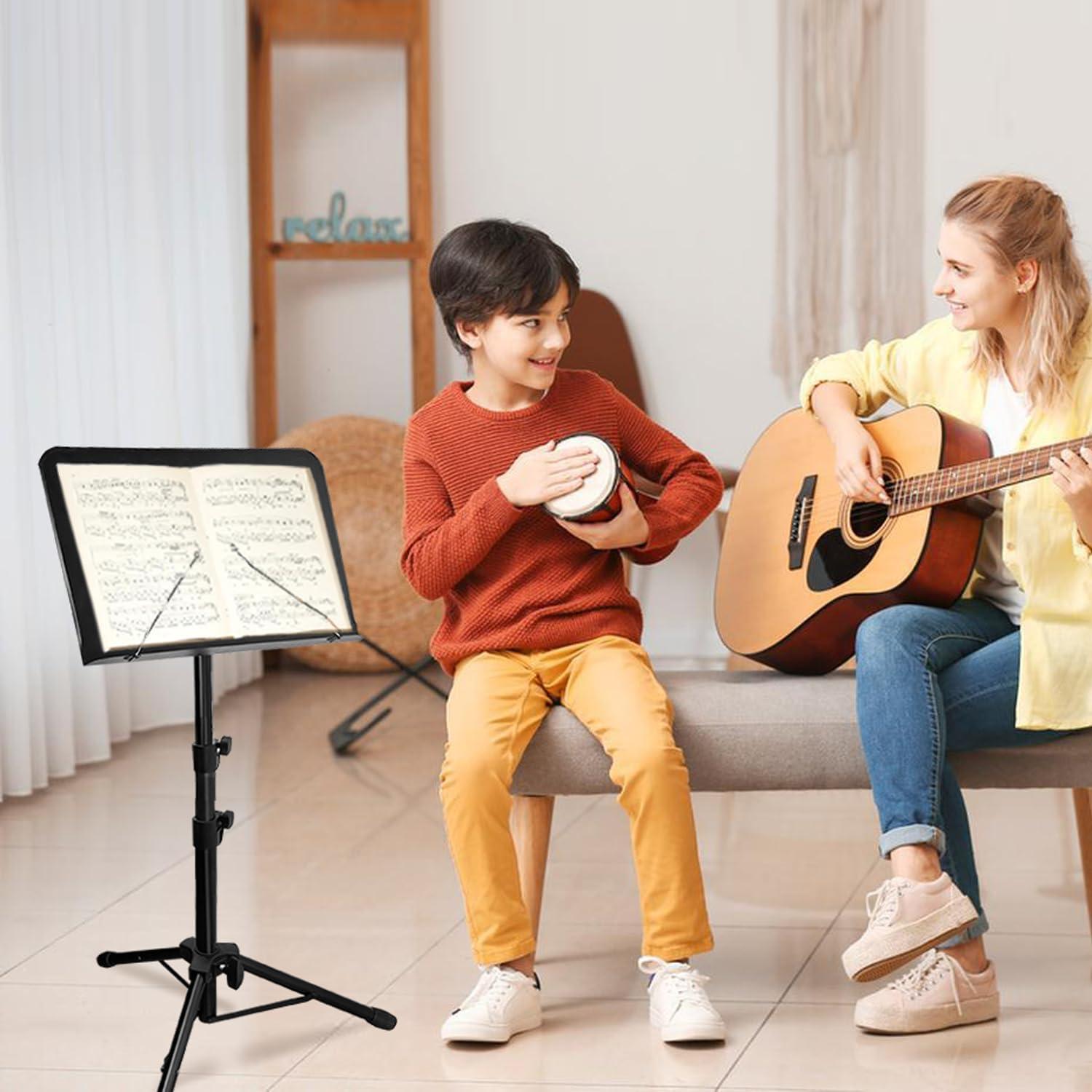 Soporte de Partituras Ajustable Metal HOLANHING 33-144 cm