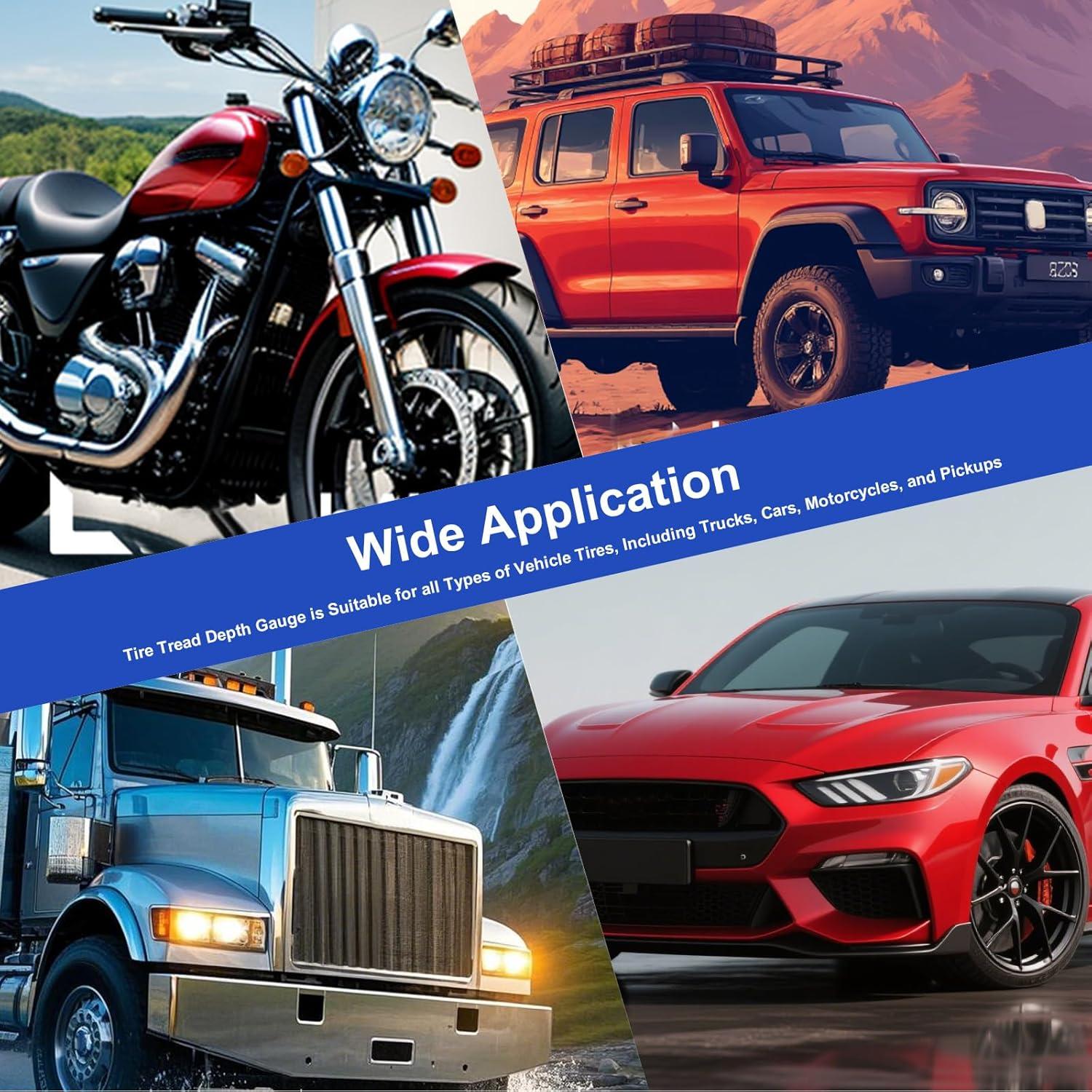 Medidor Digital de Profundidad de Neumáticos GODESON Azul