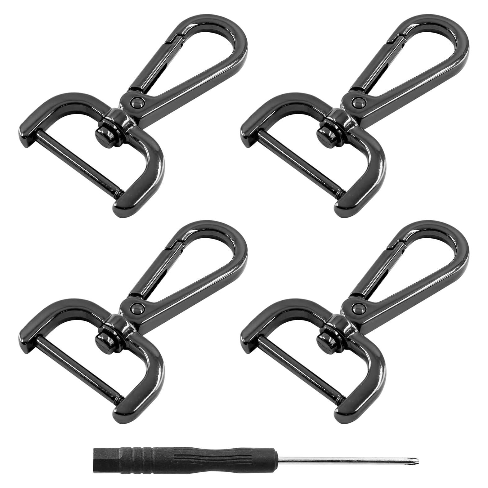 Gancho de Resorte Desmontable Litoexpe 4 Piezas 6 cm Negro