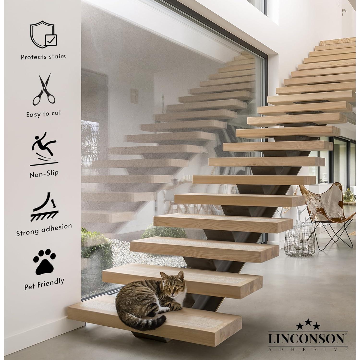 Cinta Antideslizante Linconson 10.16x61 cm - Paquete de 15 Tiras