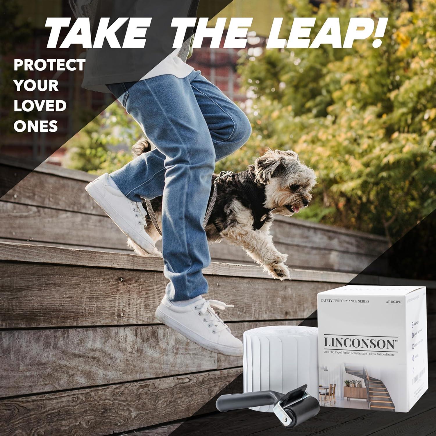 Cinta Antideslizante Linconson 10.16x61 cm - Paquete de 15 Tiras