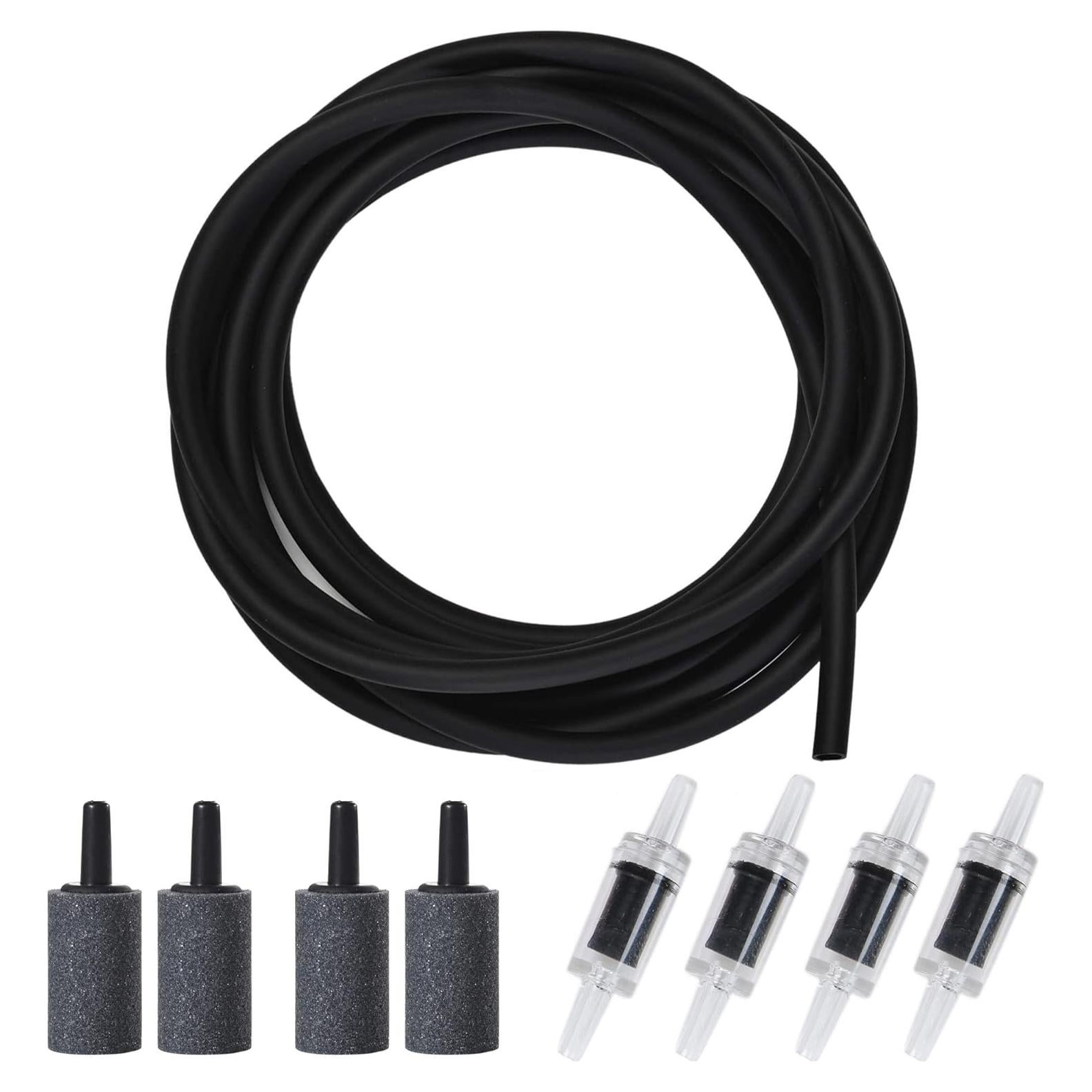 Tubo de Aire para Acuario ALEGI 3.66m con 4 Piedras y Válvulas