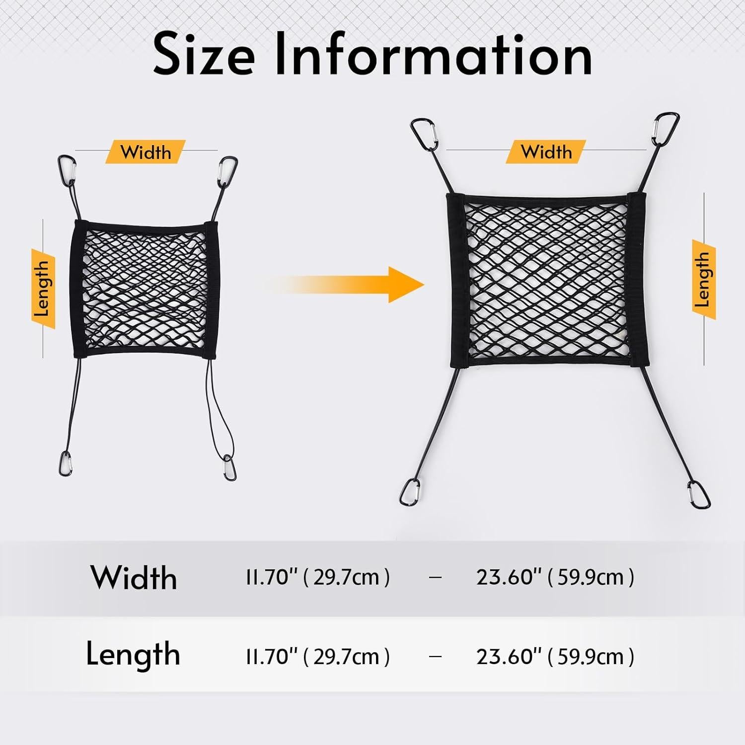 Barrera de Coche para Perros Rabbitgoo 29.7x29.7cm Plegable