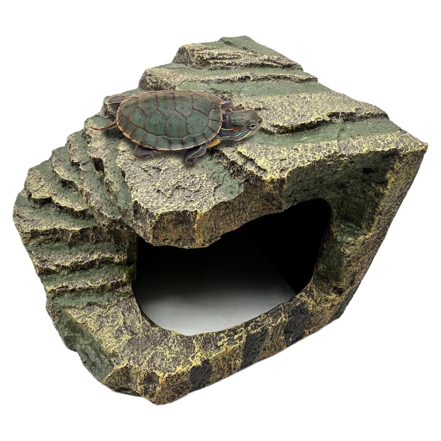 Cueva para Reptiles Tfwadmx con Plataforma de Sol 17.8cm