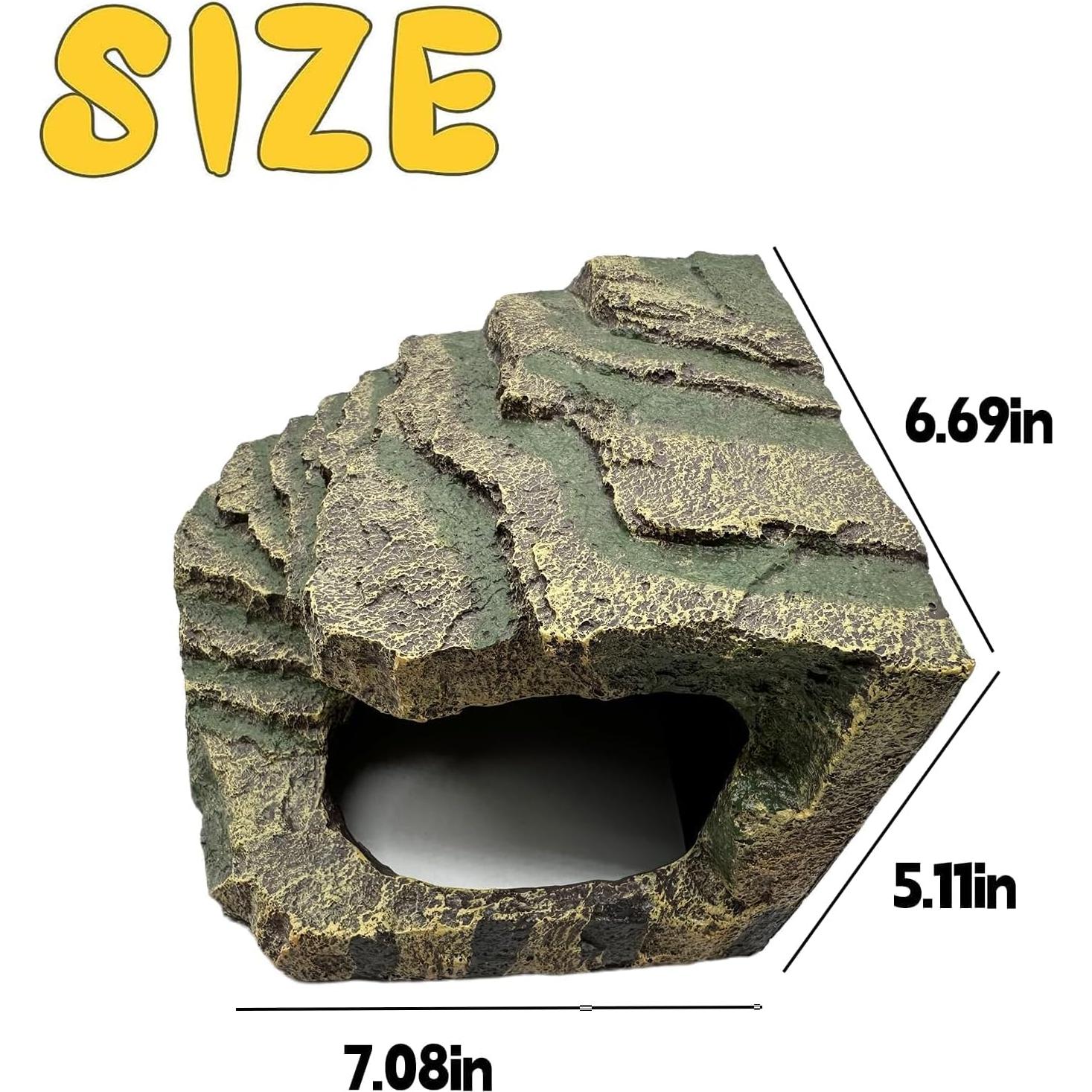 Cueva para Reptiles Tfwadmx con Plataforma de Sol 17.8cm