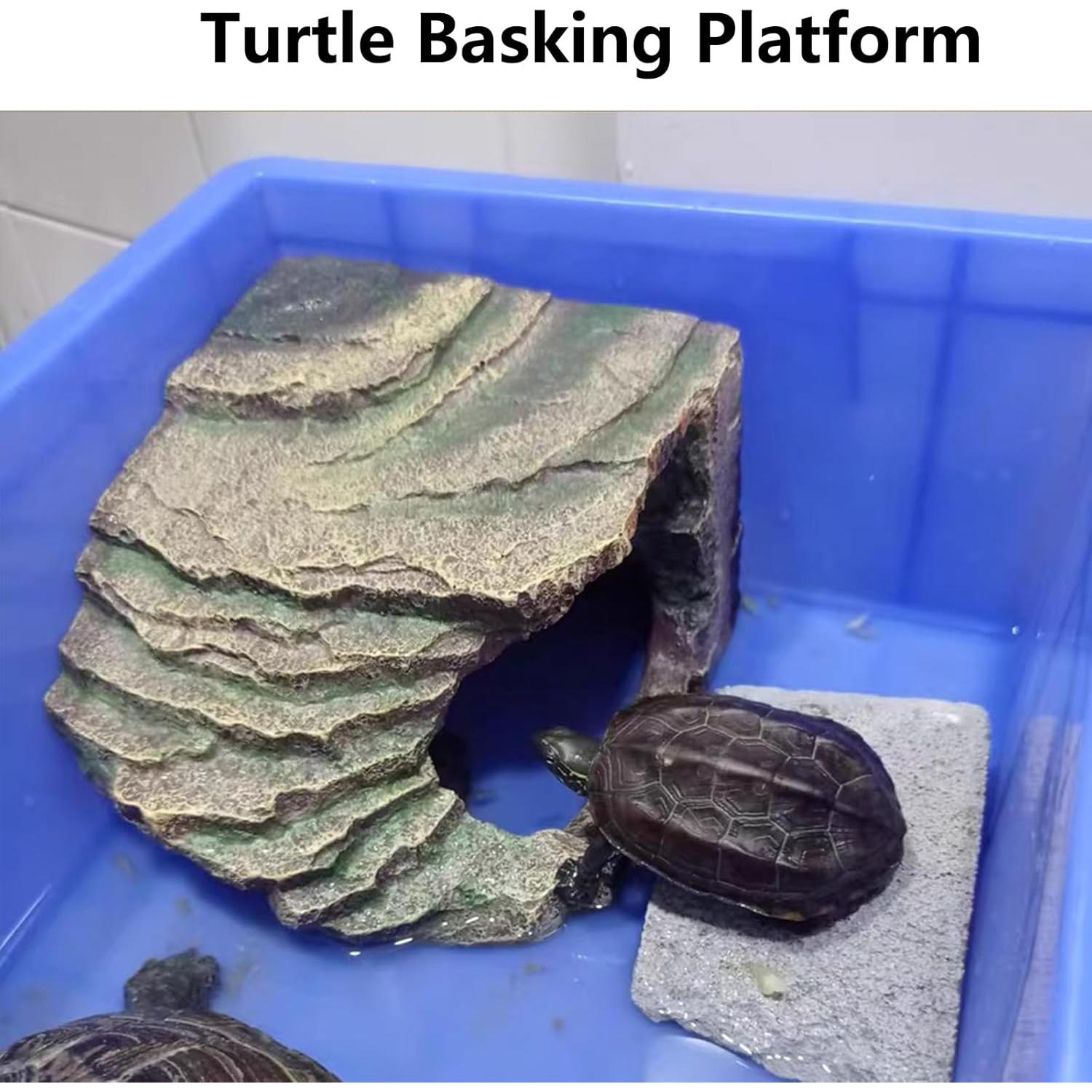 Cueva para Reptiles Tfwadmx con Plataforma de Sol 17.8cm