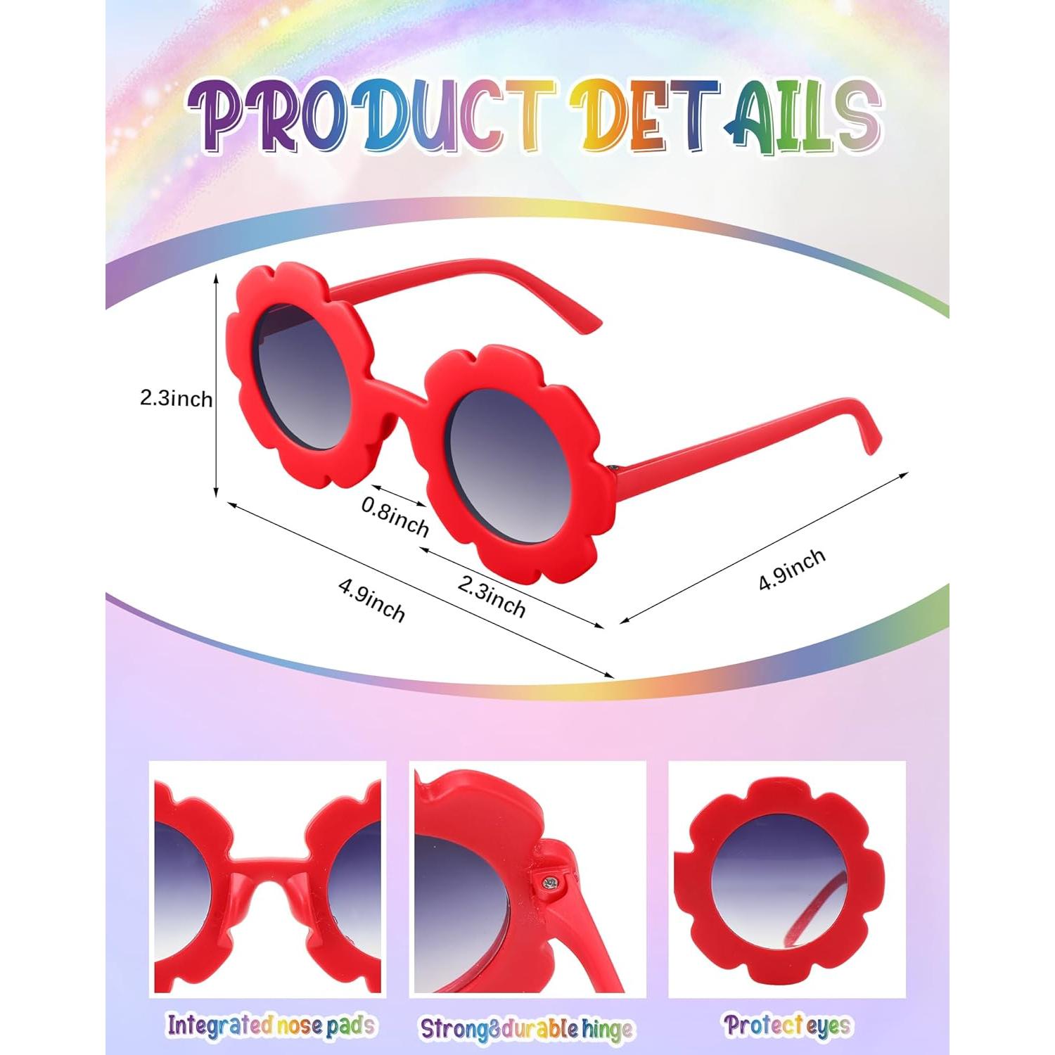 Cartera Cruzada para Niñas Cunno con Gafas de Sol - Rojo