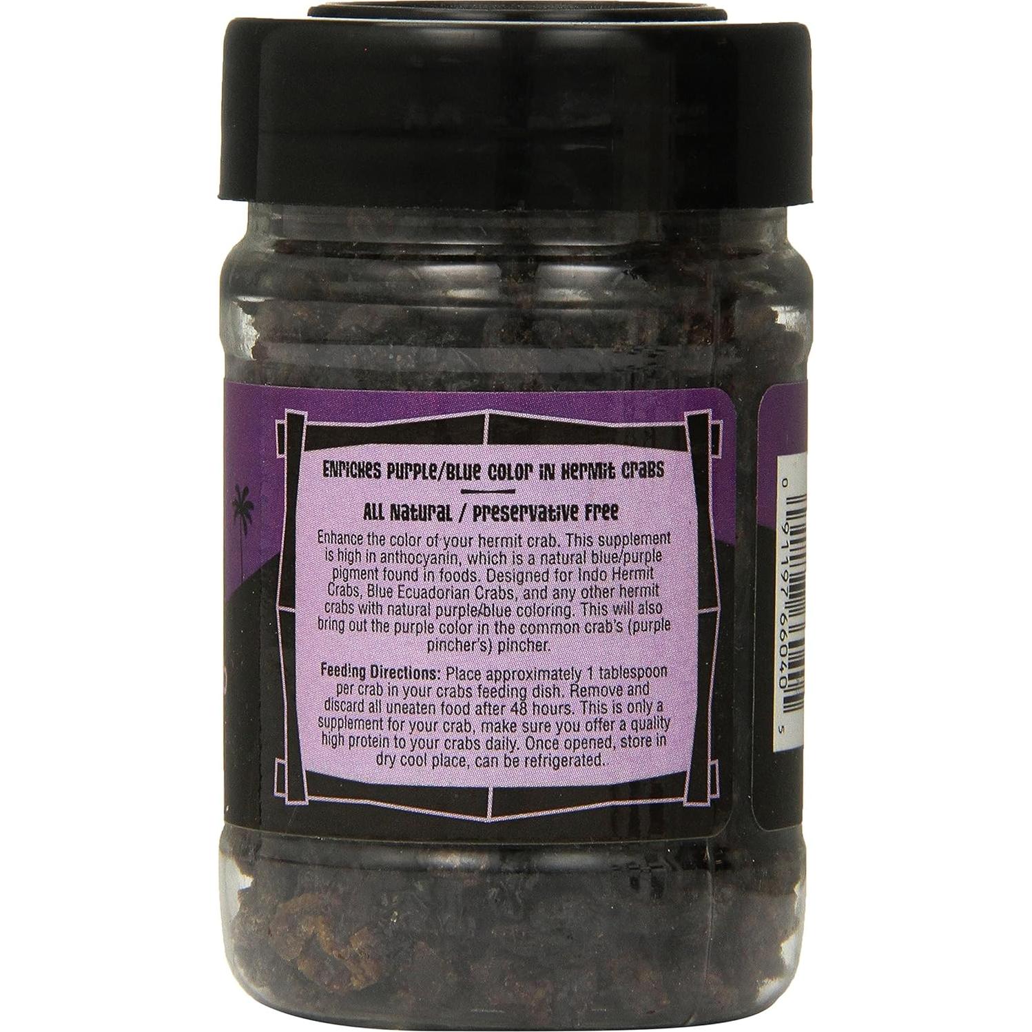 Suplemento Mejorador de Color Fluker para Cangrejos Ermitaños Púrpura