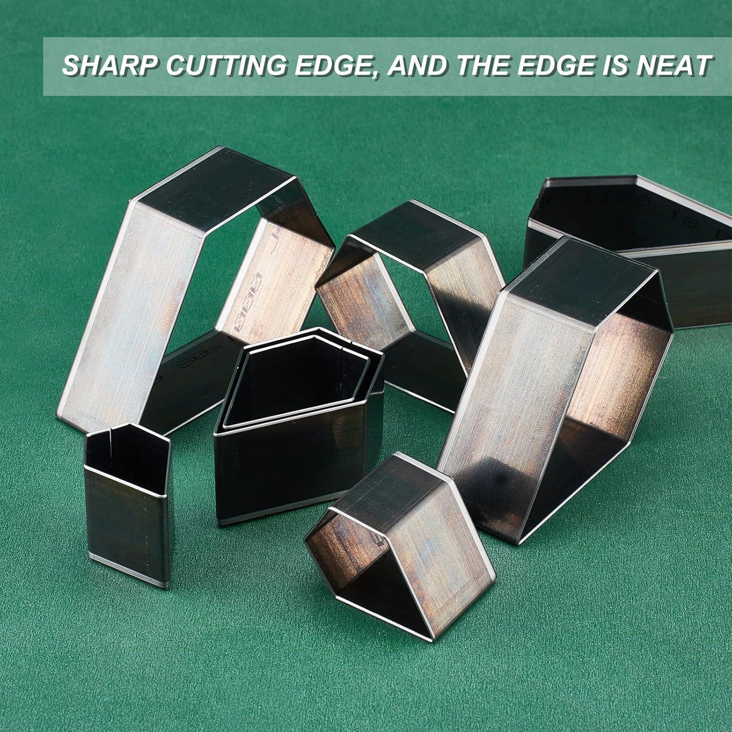 Juego de Troqueles de Corte de Cuero SUPERDANT 8 Piezas Acero