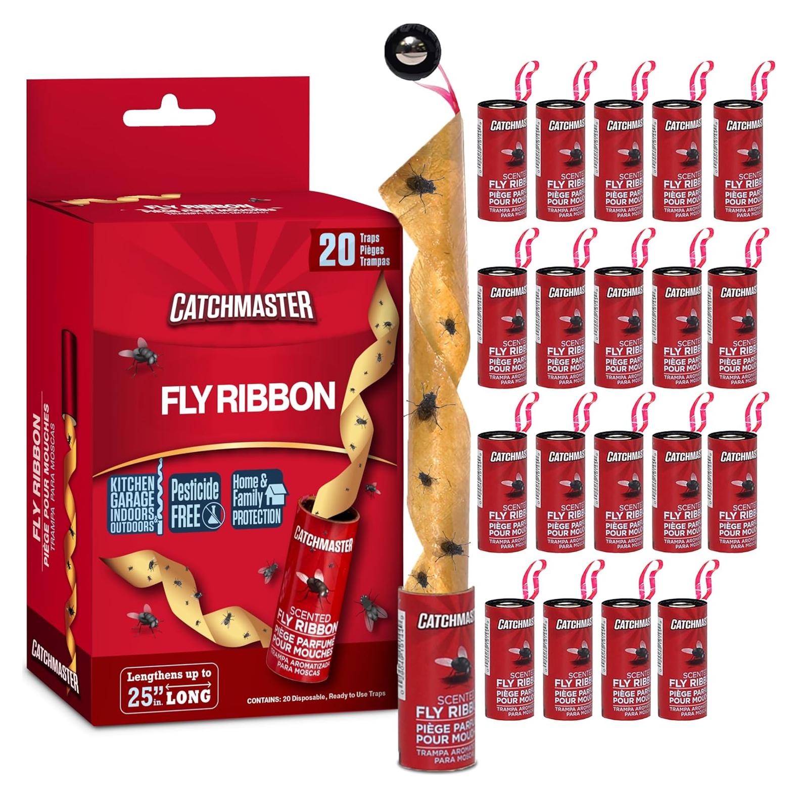 Trampa Adhesiva para Moscas Catchmaster 20 Unidades No Tóxica