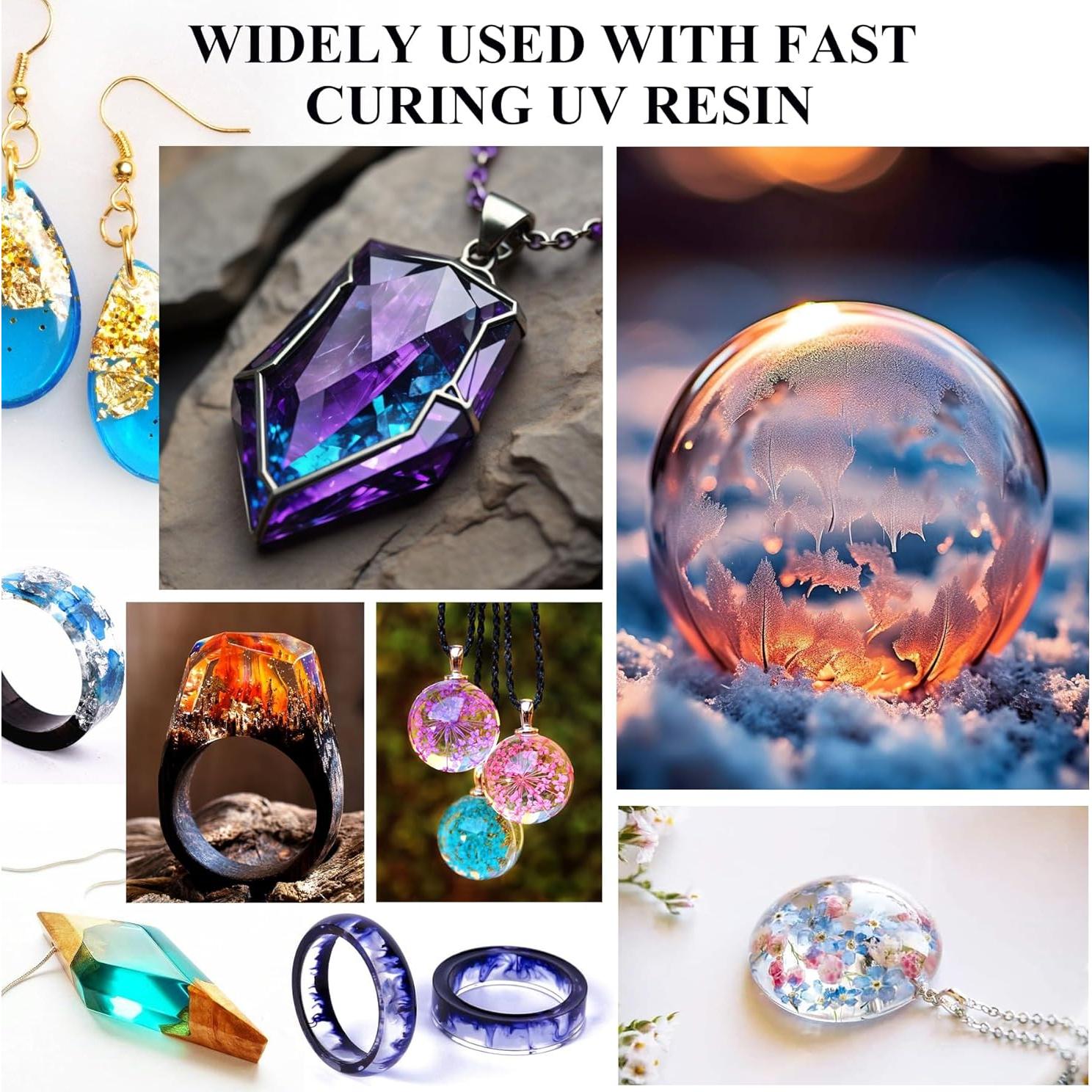 Kit de Resina UV 300g Vividye - Cristal Claro Bajo Olor