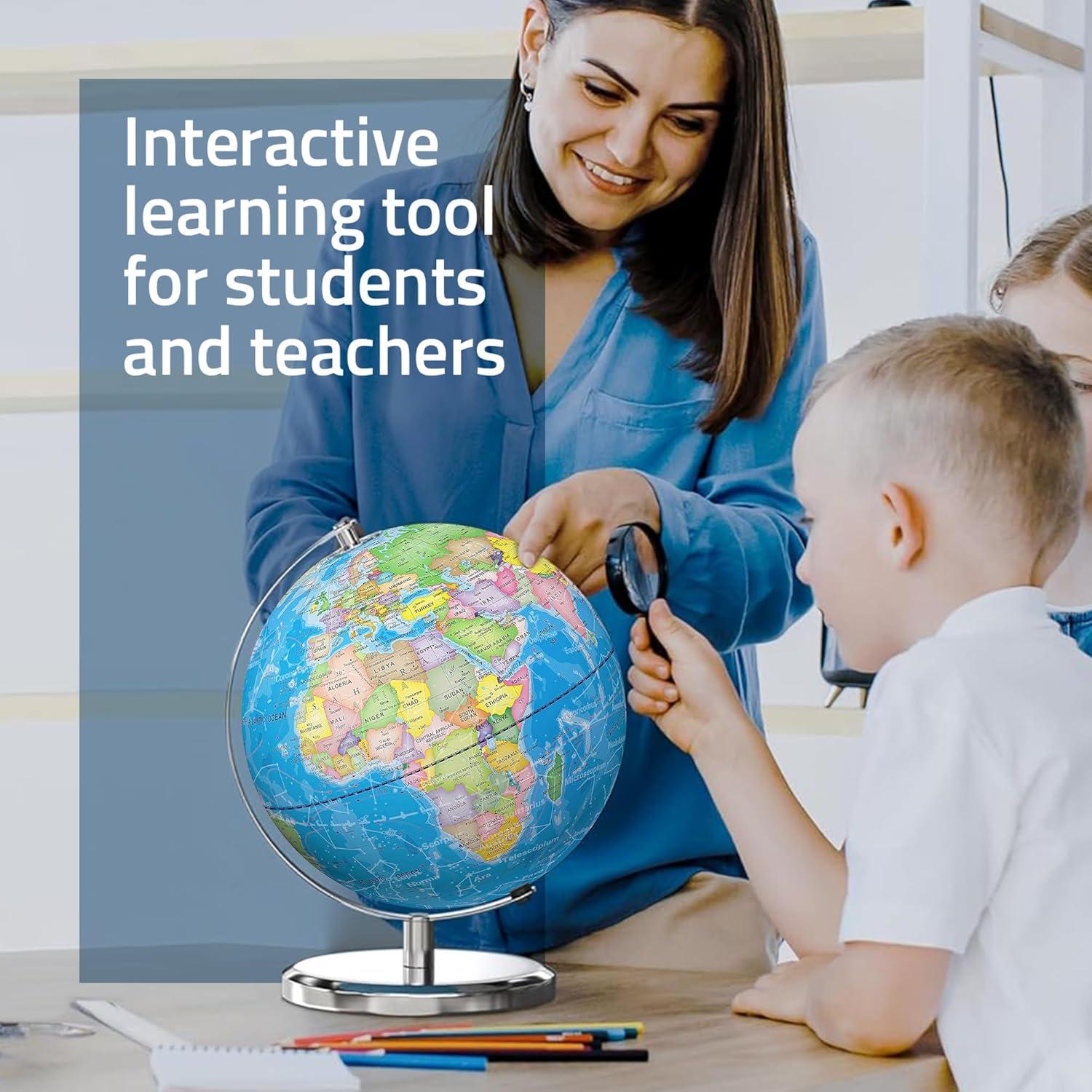 Globo Terráqueo Iluminado LED 24 cm Bikes on Hikes